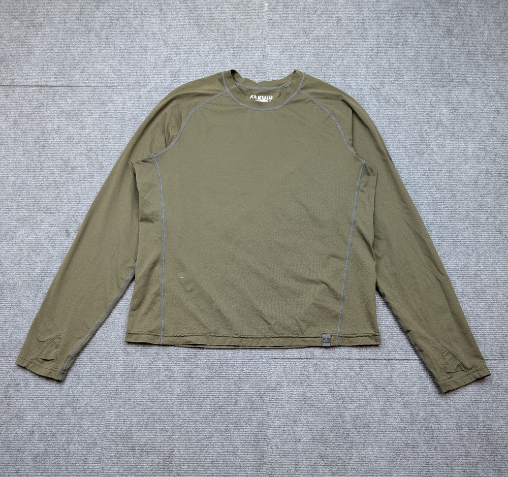 Kuiu Peloton 118 Base Layer Shirt Mens Medium Green Toray Fabric Outdoor Light